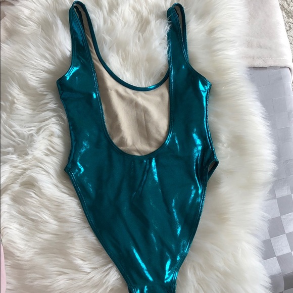 NEW Private Party blue mermaid one piece bikini - Picture 4 of 6
